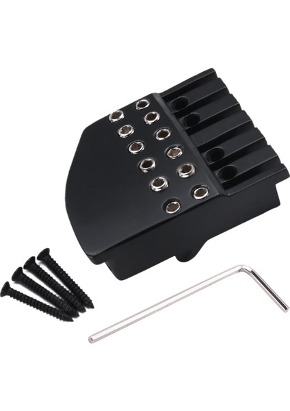 Başsız Elektrik Gitar Tel Kilidi 6 Köprü Kilit Somunu (Yurt Dışından)