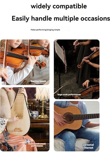Keman Kablosuz Mikrofon Müzik Aleti Sahne Performans Ses Alıcısı ve Vericisi Uzun Klip (Yurt Dışından) indirimleri