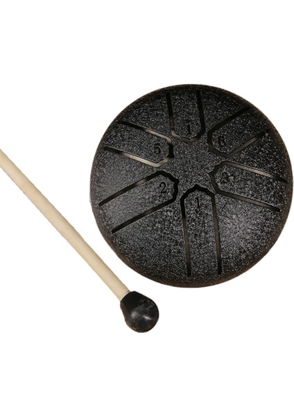 3 Inç 6 Ton Çelik Dil Davul Mini El Pan Davullar Davul Çubukları Perküsyon Müzik Aletleri Aksesuarları C (Yurt Dışından)