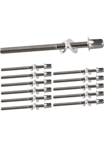 12 Adet Davul Gergi Çubukları Vidalar Bas Seti Trampet Aksesuarları Donanım M5X60MM (Yurt Dışından) fiyatları