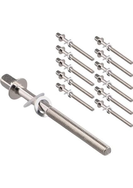 12 Adet Davul Gergi Çubukları Vidalar Bas Seti Trampet Aksesuarları Donanım M5X60MM (Yurt Dışından) modelleri