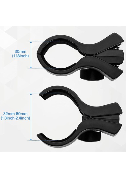 2 Adet Mikrofon Klipsi Tutucu, 5/8 Inç Erkek - 3/8 Vida Adaptörü ile Ayarlanabilir Mikrofon Tutucu Kelepçesi (Yurt Dışından) fiyatları