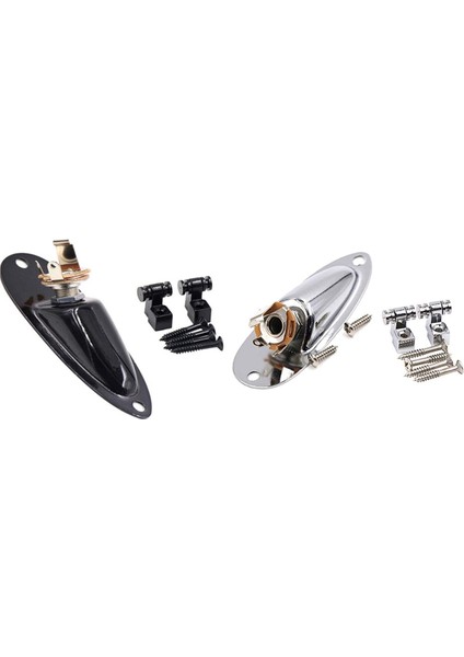 Elektrik Gitar Manyetiği Tekne Tarzı Çıkış Jakı Silindir Tel Tutucu Parçası, Siyah (Yurt Dışından) fırsatları