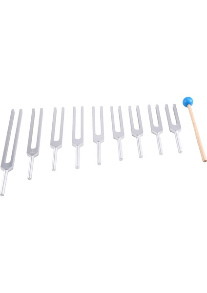 Diyapazon Çakra Seti, 174Hz/285Hz/396Hz/417Hz/528Hz/639Hz/741Hz/852Hz/963Hz, Çakrayı Iyileştirmek Için, Ses Terapisi Gümüş (Yurt Dışından)