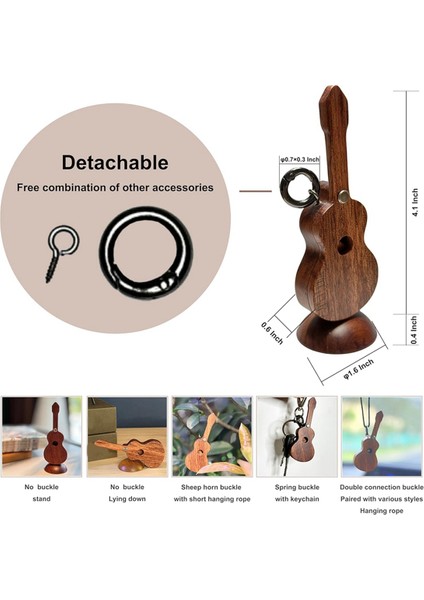 Gitar Pena Tutucu Pena Anahtarlık Ahşap Ev Dekor Heykeller Ahşap Kasa (Yurt Dışından) fiyatları