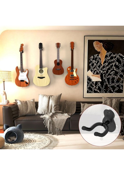 Gitar Duvar Askısı, Duvar Askısı Için 6'lı Paket, Metal Tutucu Raf Standı Bas Gitarlar, Elektrik Gitarlar (Yurt Dışından) indirimleri