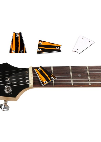 Elektrik Bas Aksesuarı Için 3 Katmanlı Üçgen Gitar Truss Rod Kapağı Delik Plakası (Yurt Dışından) fiyatları