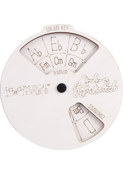 Müzisyenlerin Akor Kombinasyonlarını Kolayca Bulabilmesi Için Beşli Çemberi Ahşap Melodi Aracı.(Beyaz) (Yurt Dışından) fiyatları