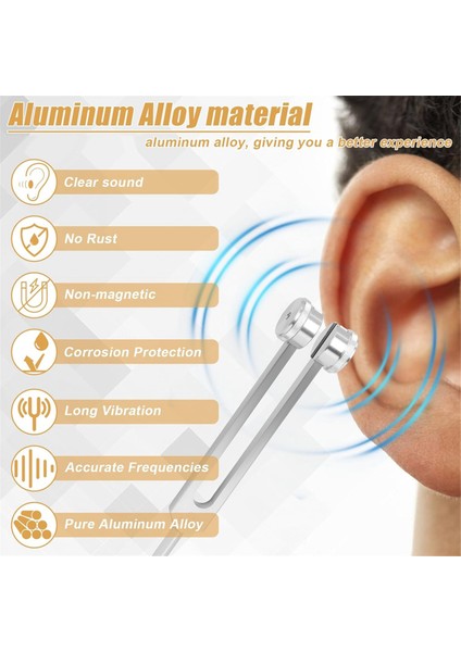 Şifa Için Diyapazon Seti 128Hz 136Hz 256Hz 384Hz Aktivatör Şifa, Ses Terapisi, Vücudu Koru (Yurt Dışından) fiyatları
