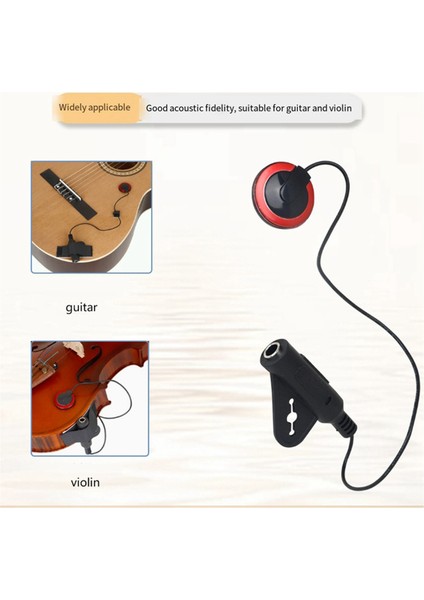 T-11 Taşınabilir Eq Piezo Manyetik Dönüştürücü Akustik Gitar Ukulele Keman Için (Yurt Dışından) indirimleri