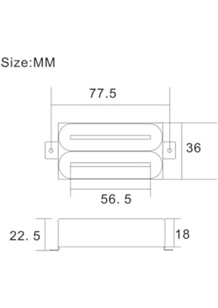Yüksek Çıkışlı Boyun Manyetiği Çift Sıcak Ray Humbucker Manyetiği Kırmızı (Yurt Dışından) modelleri