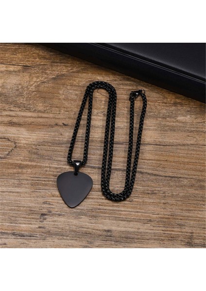 Set Gitar Pena Tutucu, Kişiselleştirilmiş Çelik Aksesuarlar, Siyah ve Gümüş Paslanmaz Zincirler (Yurt Dışından) fırsatları