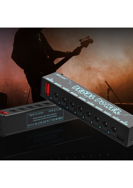5V Gitar Pedalları Güç Kaynağı 8 Yollu Çıkışlar Taşınabilir Pedalboard Gitar Efekti (Yurt Dışından) fırsatları