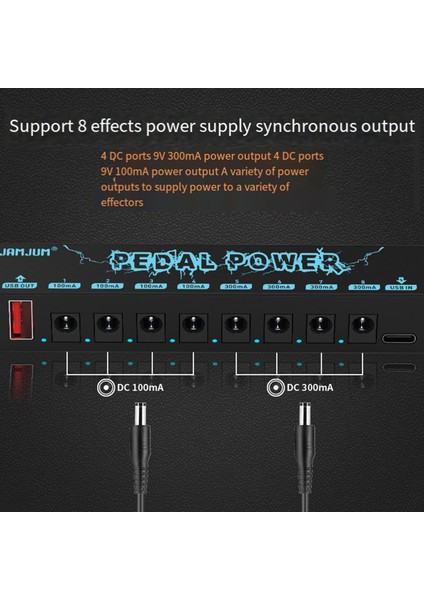 5V Gitar Pedalları Güç Kaynağı 8 Yollu Çıkışlar Taşınabilir Pedalboard Gitar Efekti (Yurt Dışından) indirimleri