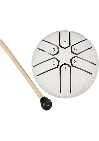 3 Inç 6 Ton Çelik Dil Davul Mini El Pan Davullar Davul Çubukları Perküsyon Müzik Aletleri Aksesuarları F (Yurt Dışından)