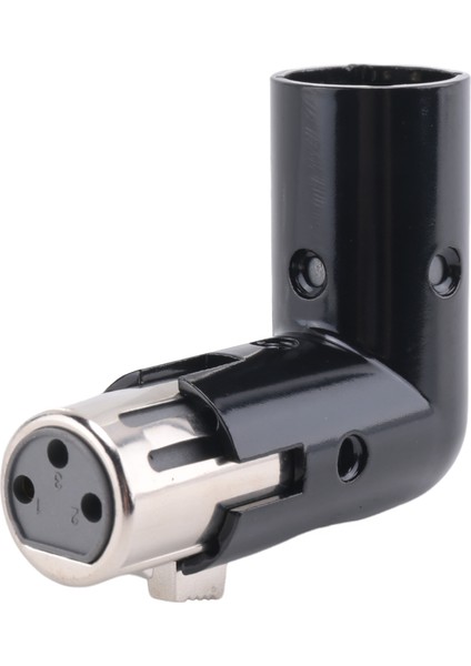 Adet Döndürülebilir Xlr Açı Adaptörü Çift Erkek ve Dişi L Şekilli Konnektör Metal 4 Ayarlanabilir Pozisyonlu (Yurt Dışından)