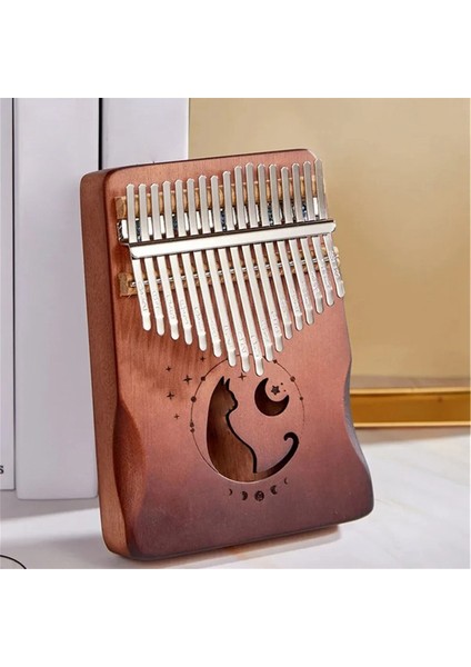 17 Tuşlu Kalimba Başparmak Piyano Masif Ahşap Kaplama Klavye Müzik Aleti Parmak Müzik Severler Için Hediye (Yurt Dışından)