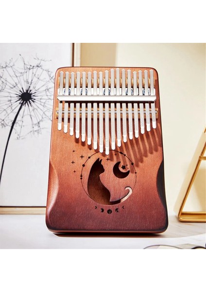 17 Tuşlu Kalimba Başparmak Piyano Masif Ahşap Kaplama Klavye Müzik Aleti Parmak Müzik Severler Için Hediye (Yurt Dışından) indirimleri