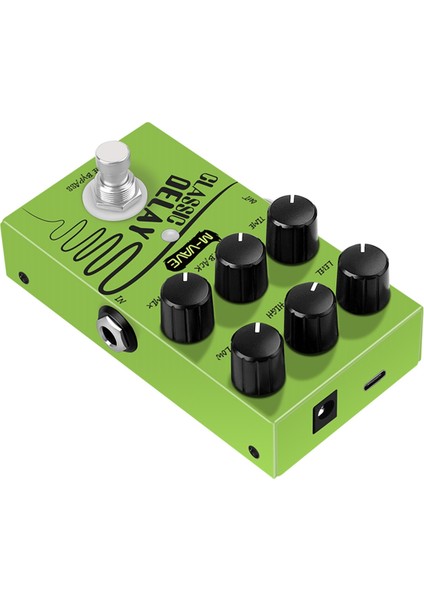 Klasik Gecikme Gitar Efekt Pedalı, Elektrik Bas Için Gerçek Bypass 600MS Zaman Efekt Pedalı (Yurt Dışından) fiyatları