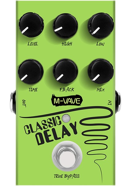 Klasik Gecikme Gitar Efekt Pedalı, Elektrik Bas Için Gerçek Bypass 600MS Zaman Efekt Pedalı (Yurt Dışından) modelleri