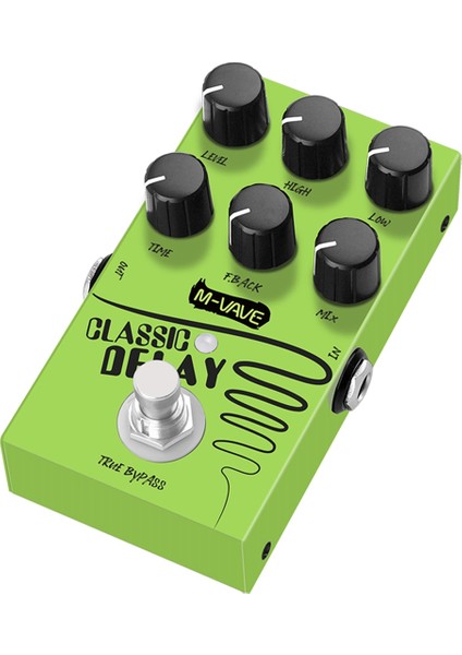 Klasik Gecikme Gitar Efekt Pedalı, Elektrik Bas Için Gerçek Bypass 600MS Zaman Efekt Pedalı (Yurt Dışından) fırsatları