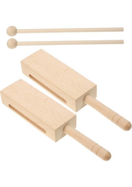 2 Set Perküsyon Ahşap Ritim Enstrümanı Müzik Aletleri Yetişkinler Için Ahşap Çubuk Çocuk Günlüğü (Yurt Dışından)