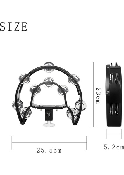 Davul Seti Çift Sıralı Çıngırak, Klipsli Hi-Hat Zil Standı, Uzatılmış El Zil, Caz (Yurt Dışından) fiyatları