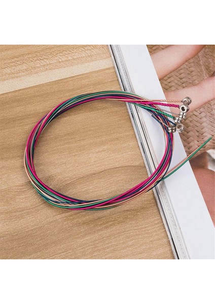 Klasik Gitar ve Ukulele Parçaları Aksesuarları Renkli Tel Için 6'lı 10 Set Saf Bakır Tel (Yurt Dışından) modelleri