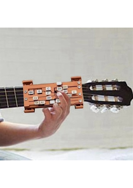 Yeni Başlayanlar Için 2 Adet Kahverengi Gitar Asistanı Aleti - Otomatik Akor Yapıcı Folk (Yurt Dışından) fiyatları