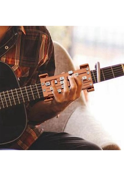Yeni Başlayanlar Için 2 Adet Kahverengi Gitar Asistanı Aleti - Otomatik Akor Yapıcı Folk (Yurt Dışından) fırsatları