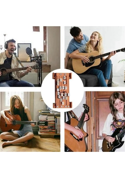 Yeni Başlayanlar Için 2 Adet Kahverengi Gitar Asistanı Aleti - Otomatik Akor Yapıcı Folk (Yurt Dışından) indirimleri