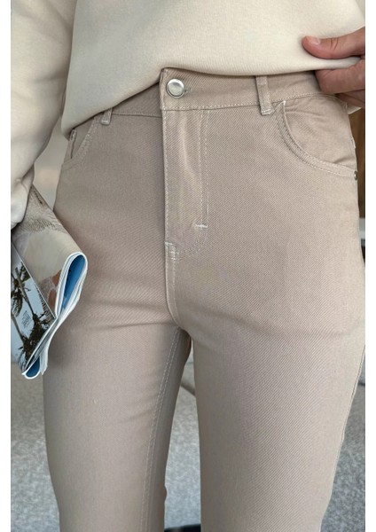 Ispanyol Paça Likralı Kadın Gabardin Pantolon P-00012118 fiyatları