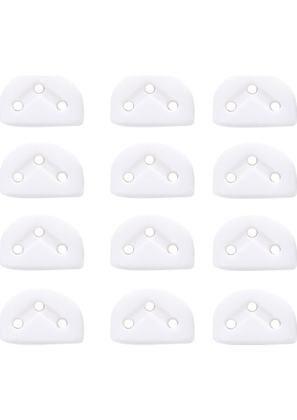 12 Adet Klasik Gitar Silindirleri Tel Ağaçları Tutucu Kılavuzları Kilitler Somun Blok Kelepçesi, Beyaz (Yurt Dışından)