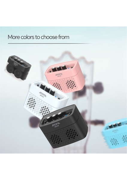 Aroma Gitar Amfisi 5W Elektrikli Amfi Küçük Pratik Bluetooth Temiz ve Overdrive Kanalları Mavi (Yurt Dışından) fırsatları