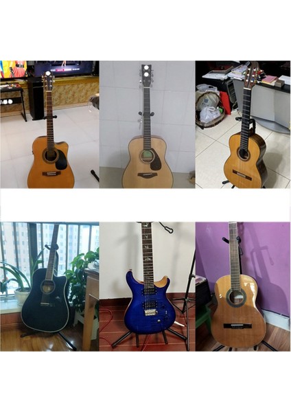 Gitar Standı Metal Elektrik Guitarra Zemin Braketi Taşınabilir Bas Sergileme Rafı Müzik Aleti Tutucu (Yurt Dışından) indirimleri