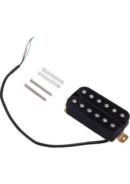 Elektrik Gitar 52MM Altı Telli Iki Bobinli Manyetik Lp Serisi Iki Parçalı Siyah (Yurt Dışından)