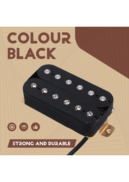 Elektrik Gitar 52MM Altı Telli Iki Bobinli Manyetik Lp Serisi Iki Parçalı Siyah (Yurt Dışından) fırsatları