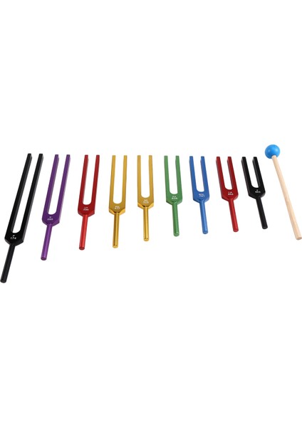 Diyapazon Çakra Seti, 174Hz/285Hz/396Hz/417Hz/528Hz/639Hz/741Hz/852Hz/963Hz, Çakrayı Iyileştirmek Için, Ses Terapisi Çok Renkli (Yurt Dışından) fiyatları