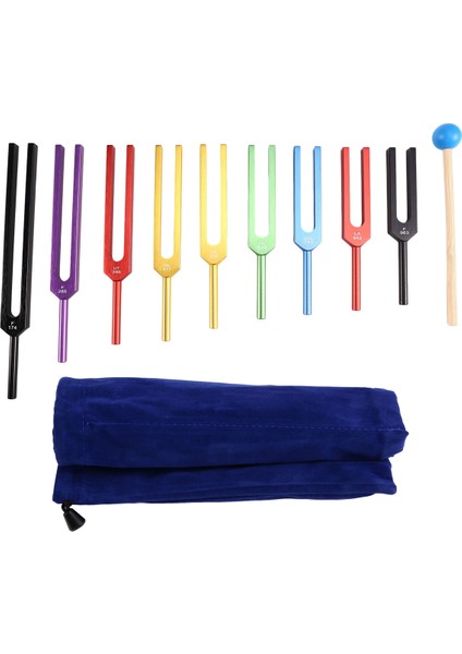 Diyapazon Çakra Seti, 174Hz/285Hz/396Hz/417Hz/528Hz/639Hz/741Hz/852Hz/963Hz, Çakrayı Iyileştirmek Için, Ses Terapisi Çok Renkli (Yurt Dışından) fırsatları