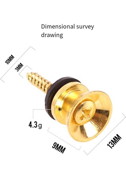 12 Adet Gitar Askısı Kilit Düğmeleri Metal Uç Pimleri Montaj Vidaları ile Akustik Klasik Elektrik Bas Ukulele Için (Yurt Dışından) fiyatları