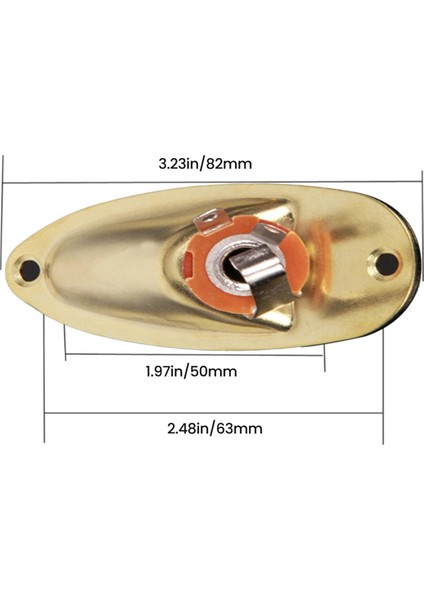 1/4 Inç Gitar Giriş Jak Plakası Soket Çıkışı Strat Mono Elektrik Değişimi Için Yüklü Parçalar (Yurt Dışından) modelleri