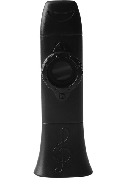 Kazoo Değiştirilebilir Üfleme Nozulu Membran Müzik Aleti Gitar, Ukulele, Keman, Piyano Klavye Siyah (Yurt Dışından)