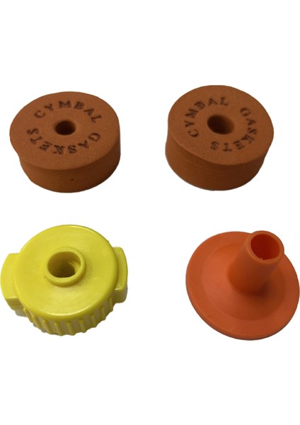 Sarı Zil Koruma Pamuklu Keçe Sünger Ped Hızlı Çıkarma Kapağı Davul Seti Aksesuarları (Yurt Dışından)