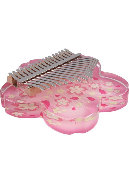 Akrilik Kalimba 17 Tuşlu Şeffaf Kalimbalar Başlangıç Başparmak Piyano Profesyonel Müzik Klavye Enstrümanı Yapraklı (Yurt Dışından) fiyatları