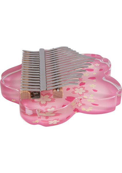 Akrilik Kalimba 17 Tuşlu Şeffaf Kalimbalar Başlangıç Başparmak Piyano Profesyonel Müzik Klavye Enstrümanı Yapraklı (Yurt Dışından) modelleri