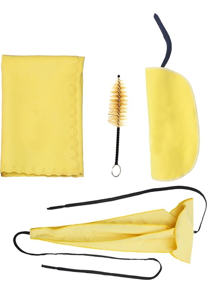 4 Adet Saksafon Temizleme Bezi Seti, Saksafon ve Diğer Nefesli Çalgılar Için, Ağızlık Fırçası Dahil (Yurt Dışından)