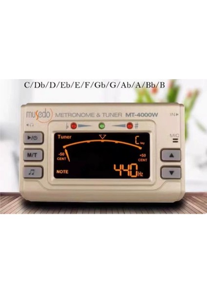 MT-4000W Metronom Akort Cihazı 2'si 1 Arada Flüt Saksafon Siyah Boru (Yurt Dışından) fiyatları