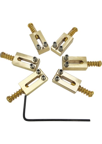 Elektrik Gitar Köprü Eyerleri Pirinç 10.5mm Tremolo Parçaları Tel Eyeri Altın (Yurt Dışından)