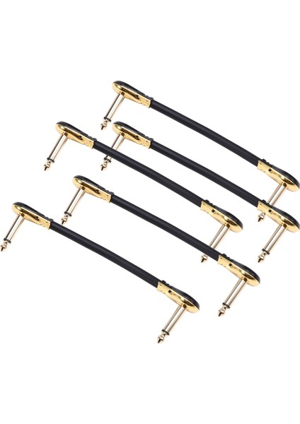 Gitar Hattı Etki Cihazı Bağlantı Telleri Çift Düz Kafa Anaerobik Ses Pedalı Enstrüman Jak Fişi 15CM (Yurt Dışından) fiyatları