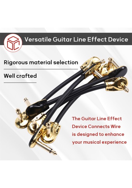 Gitar Hattı Etki Cihazı Bağlantı Telleri Çift Düz Kafa Anaerobik Ses Pedalı Enstrüman Jak Fişi 15CM (Yurt Dışından) indirimleri